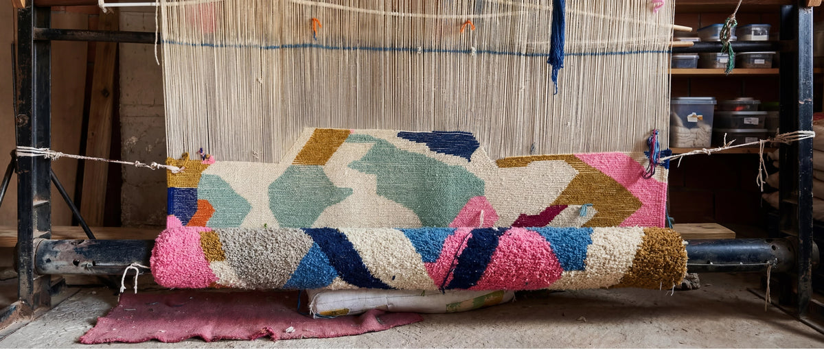 Artisanes dans un atelier de tissage